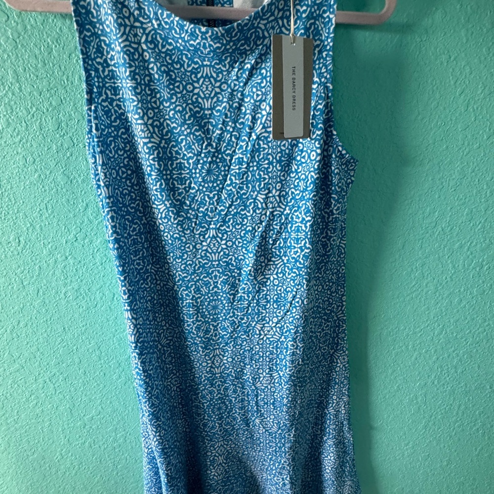 Tommy Bahama Blue Patterned Dress